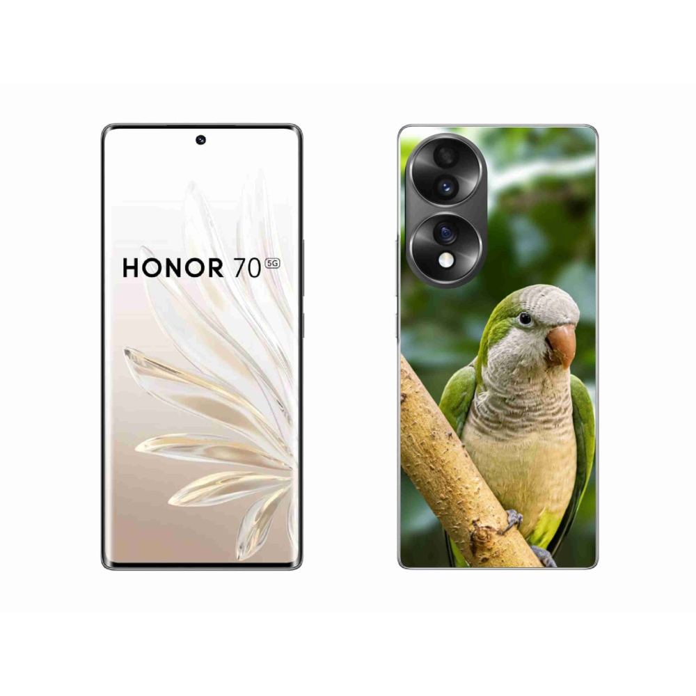 Gelový kryt mmCase na Honor 70 - papoušek mníšek