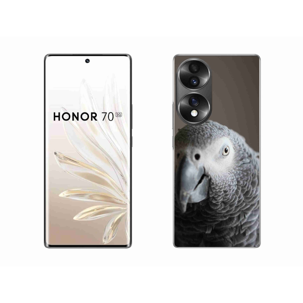 Gelový kryt mmCase na Honor 70 - papoušek žako 2