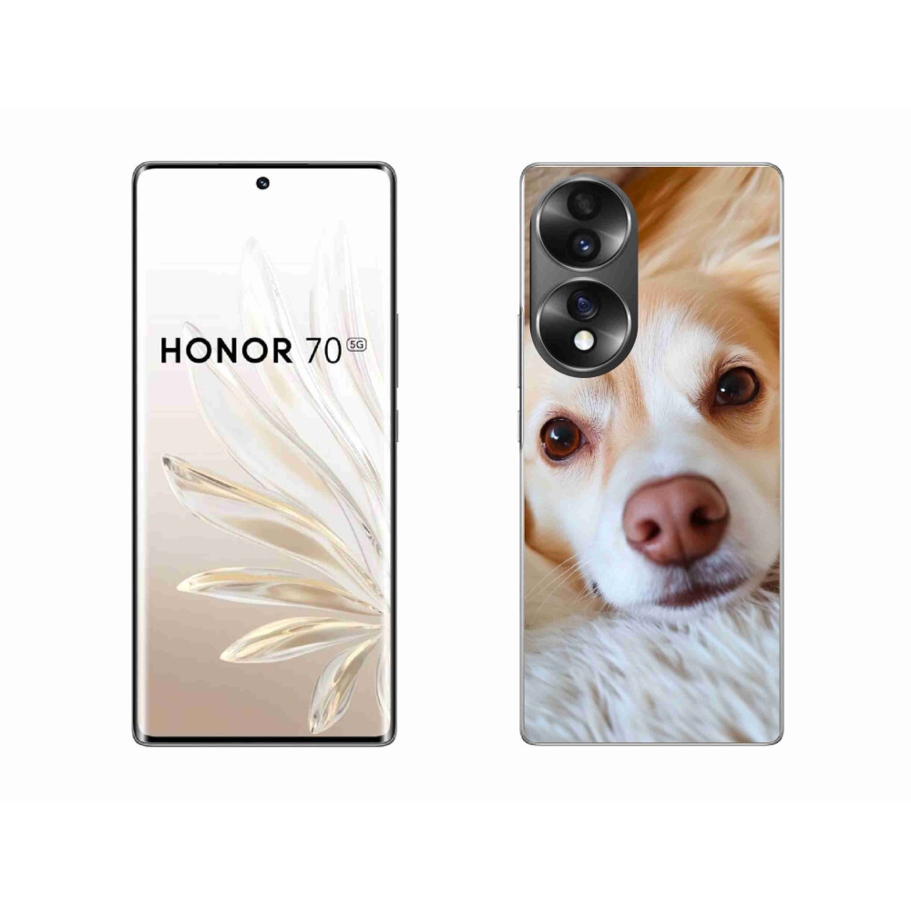 Gelový kryt mmCase na Honor 70 - Roztomilá čivava