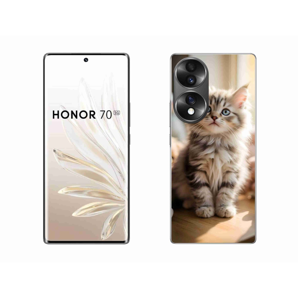 Gelový kryt mmCase na Honor 70 - roztomilé kotě 10