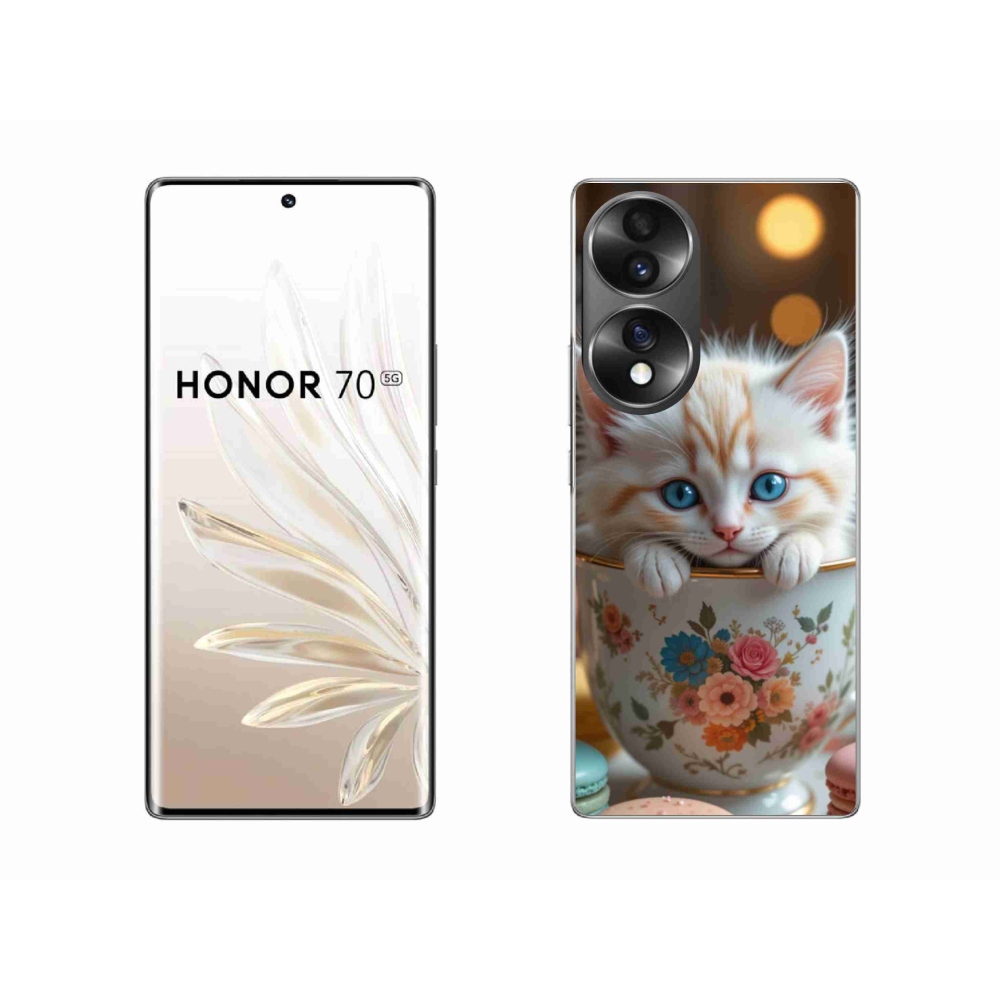 Gelový kryt mmCase na Honor 70 - roztomilé kotě 6
