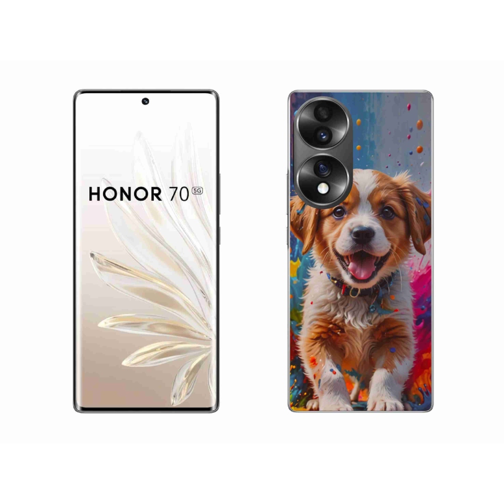 Gelový kryt mmCase na Honor 70 - roztomilé štěně 3