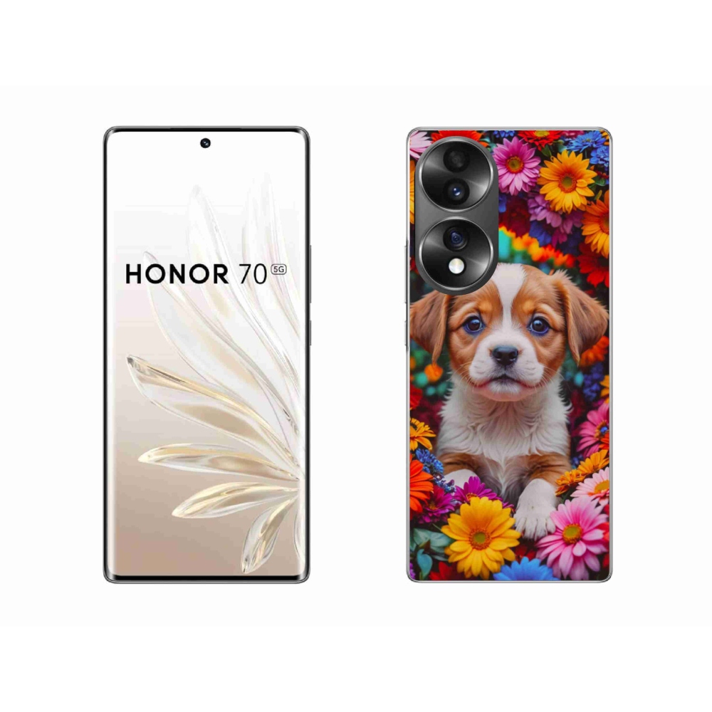 Gelový kryt mmCase na Honor 70 - roztomilé štěně