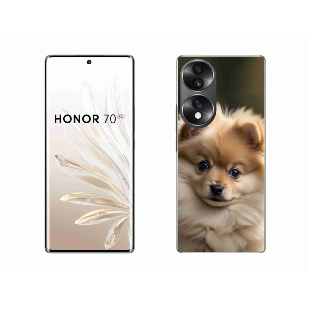 Gelový kryt mmCase na Honor 70 - roztomilý pomeranian 2