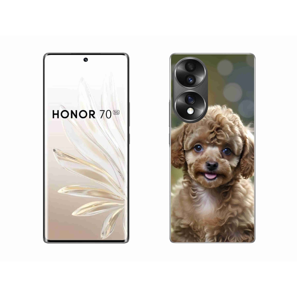Gelový kryt mmCase na Honor 70 - roztomilý pudl