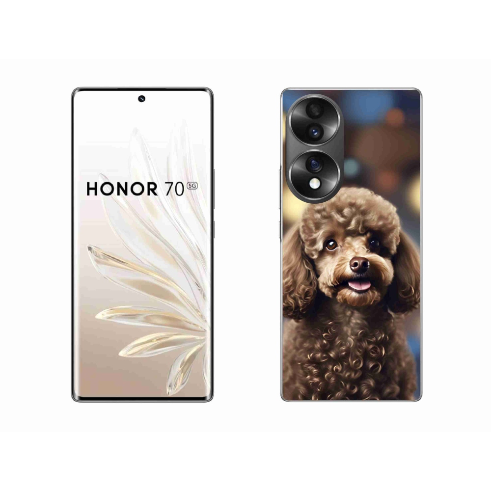Gelový kryt mmCase na Honor 70 - roztomilý pudl