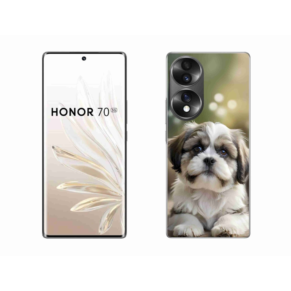 Gelový kryt mmCase na Honor 70 - roztomilý shih-tzu