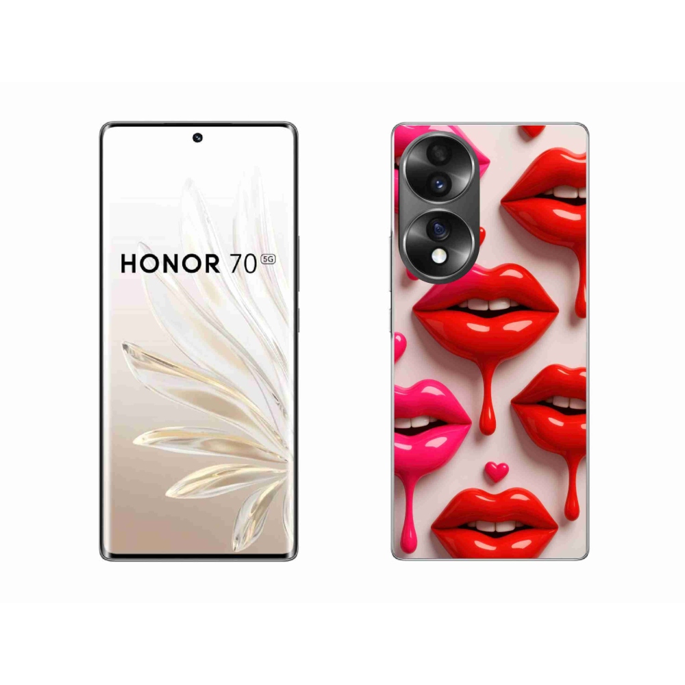Gelový kryt mmCase na Honor 70 - rty 2
