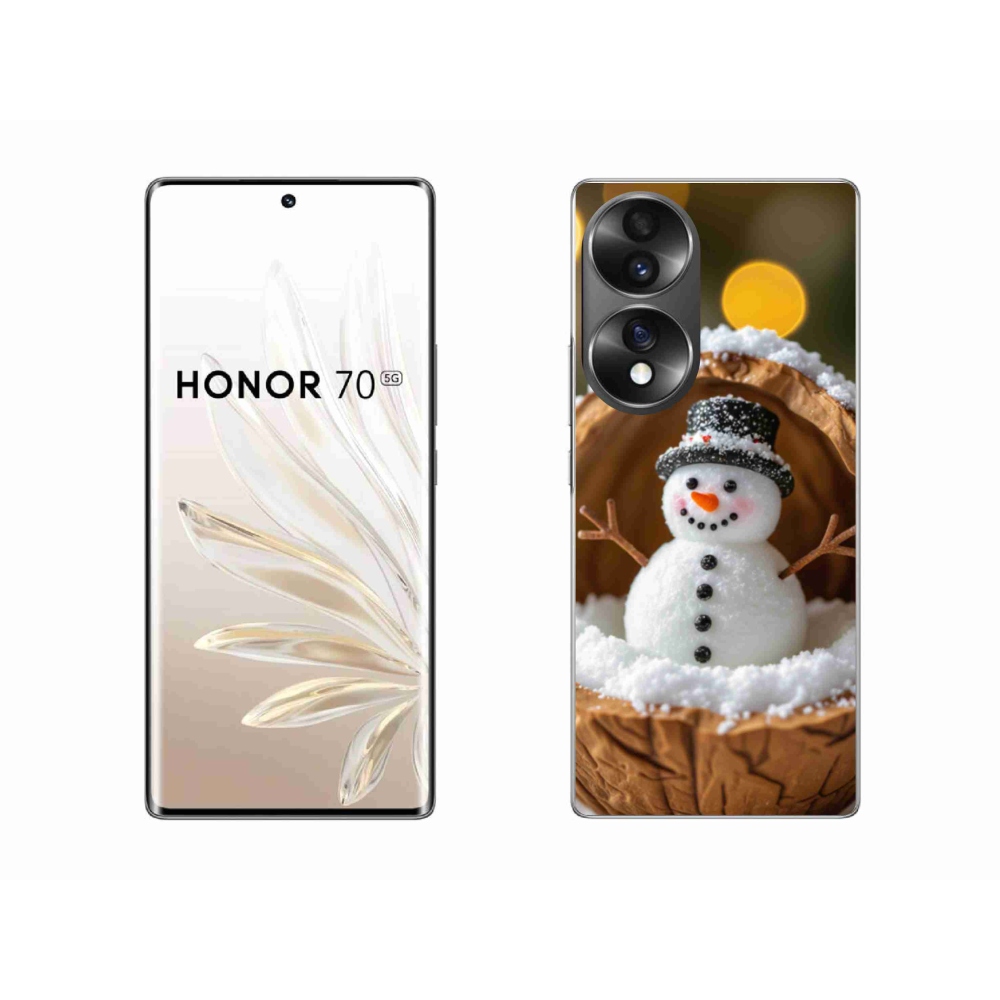 Gelový kryt mmCase na Honor 70 - sněhulák 4