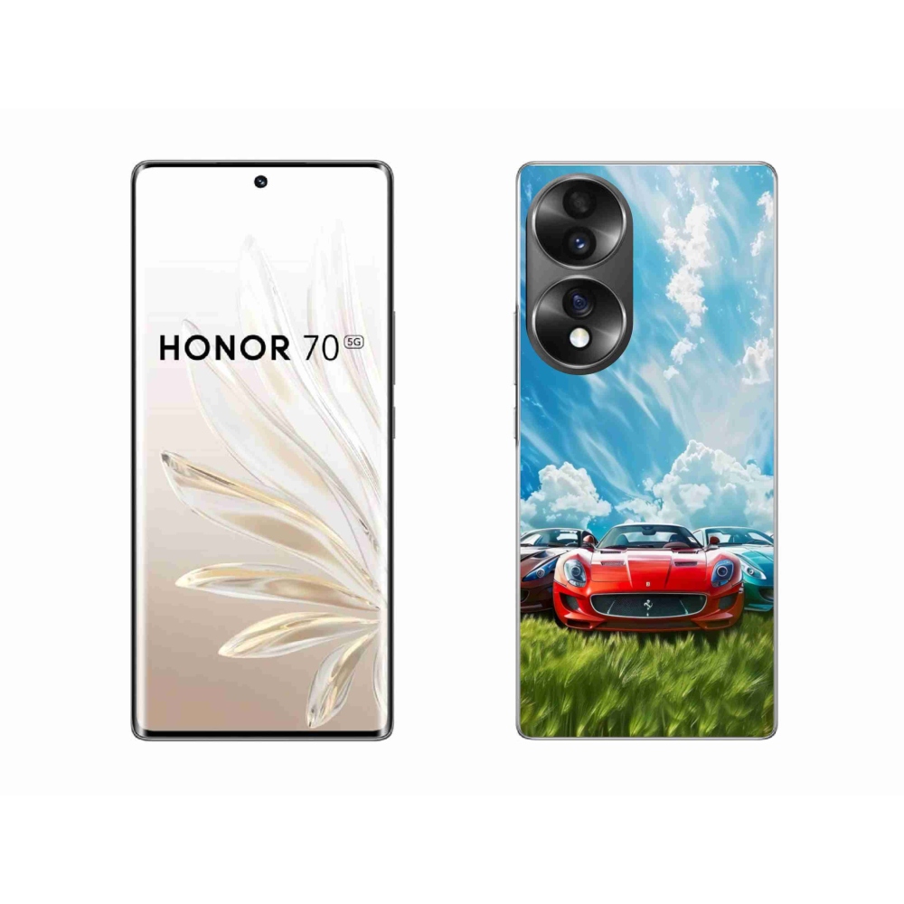 Gelový kryt mmCase na Honor 70 - sportovní vozy