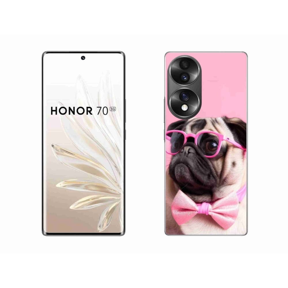 Gelový kryt mmCase na Honor 70 - stylový mops