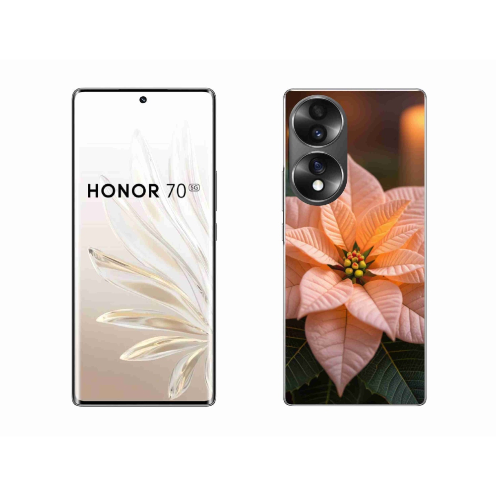 Gelový kryt mmCase na Honor 70 - vánoční hvězda
