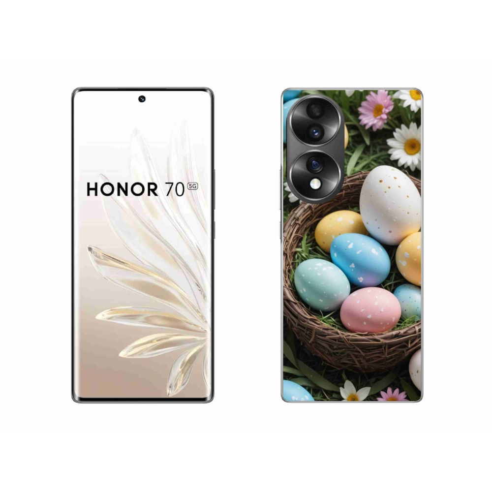 Gelový kryt mmCase na Honor 70 - velikonoční vajíčka 2