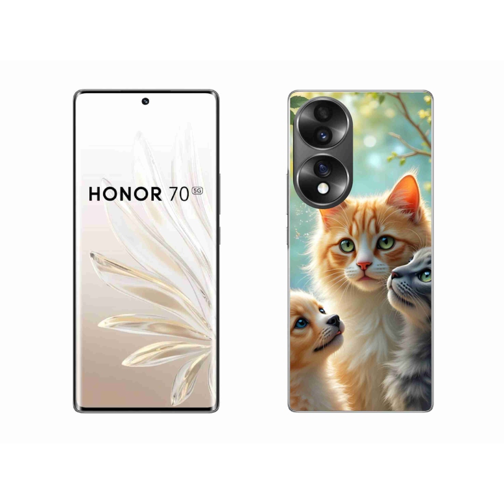Gelový kryt mmCase na Honor 70 - zvířecí přátelství 2