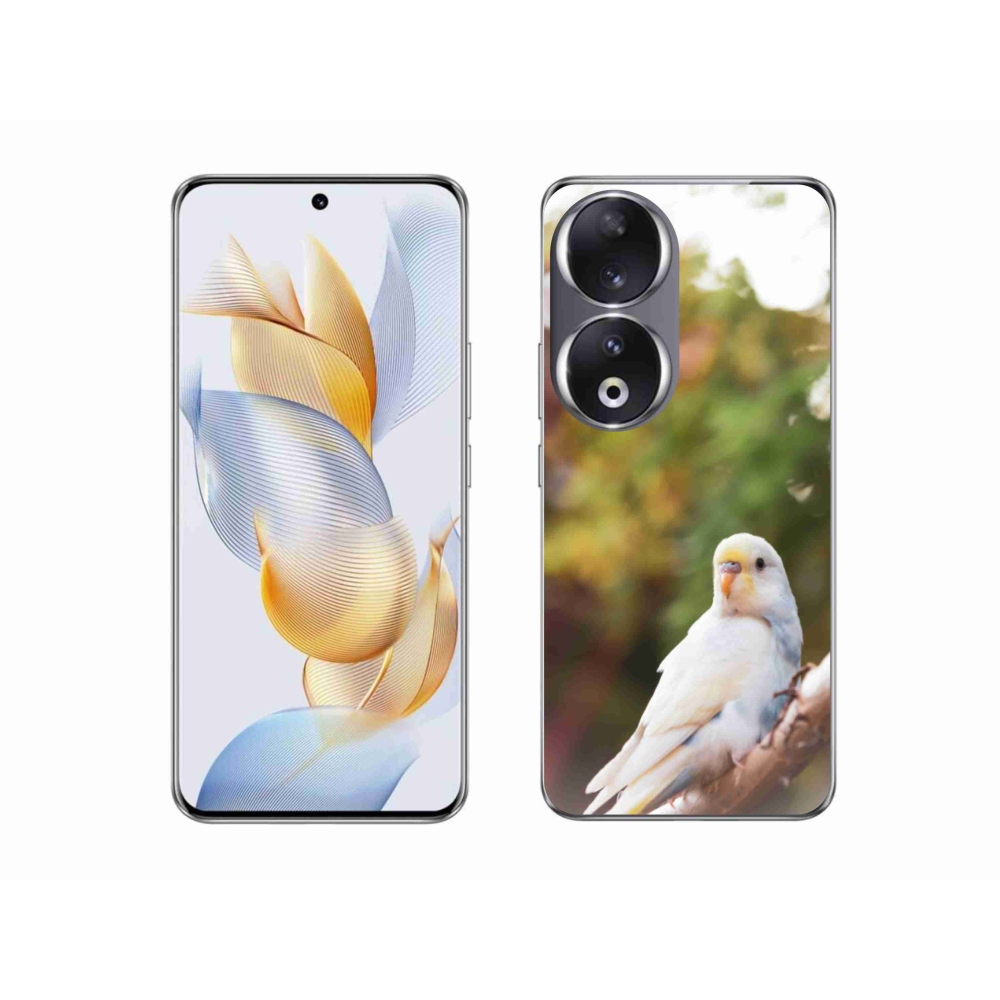 Gelový kryt mmCase na Honor 90 - andulka bílá