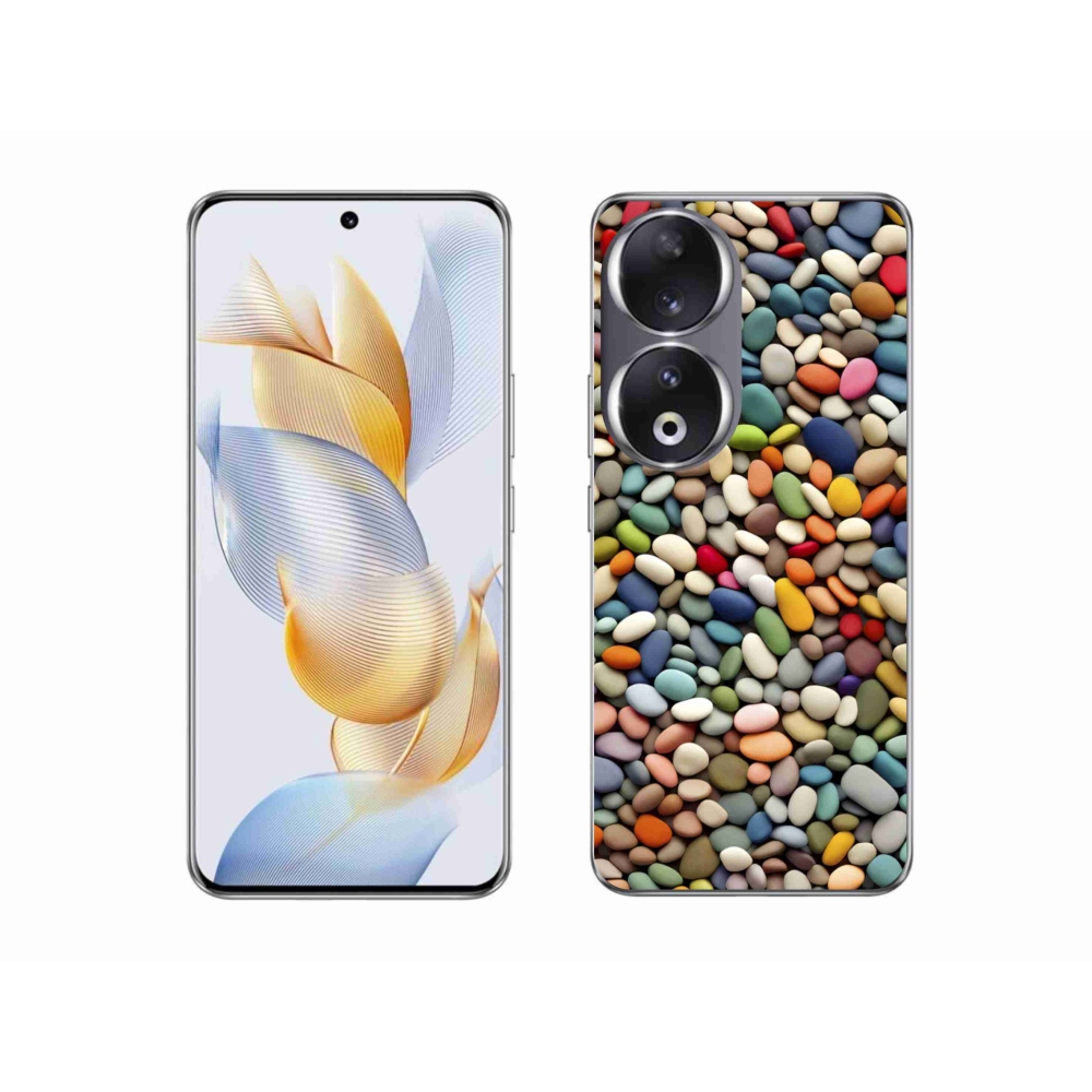 Gelový kryt mmCase na Honor 90 - barevné kamínky 2