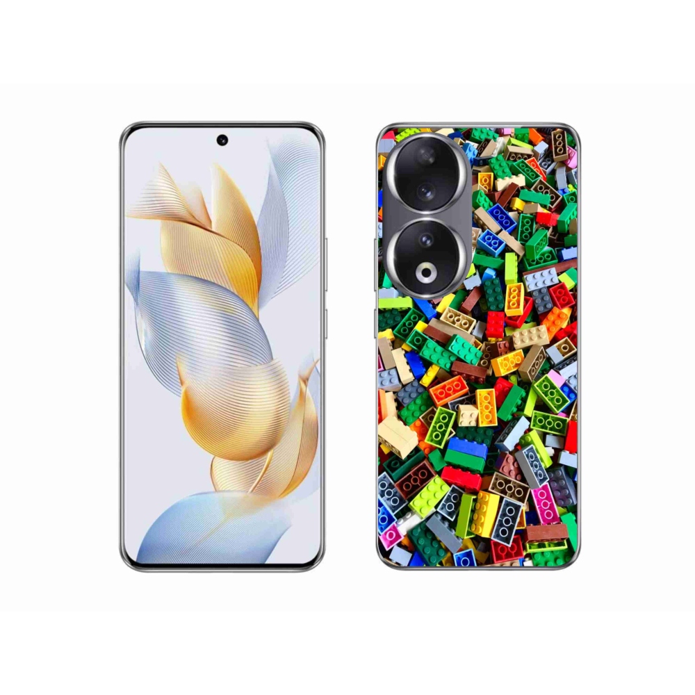 Gelový kryt mmCase na Honor 90 - barevné stavební kostky
