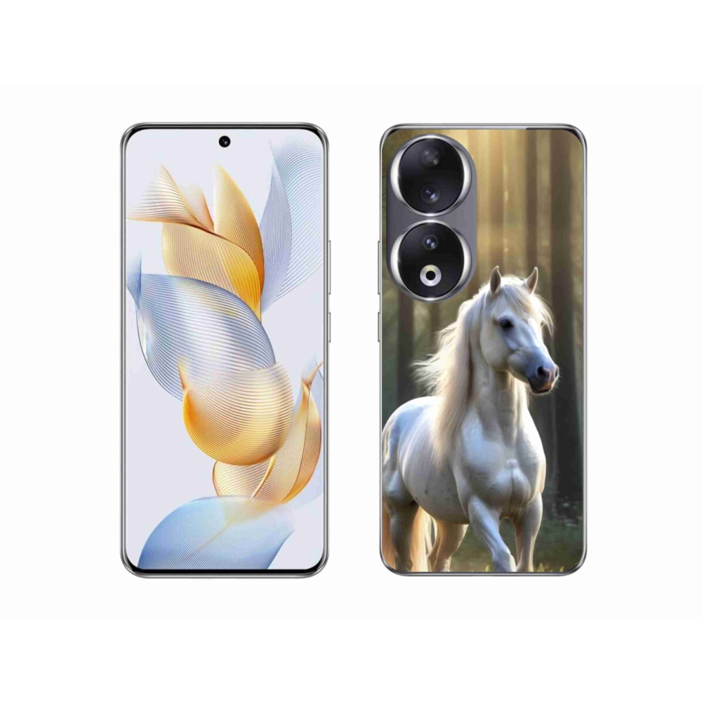 Gelový kryt mmCase na Honor 90 - bílý kůň 3