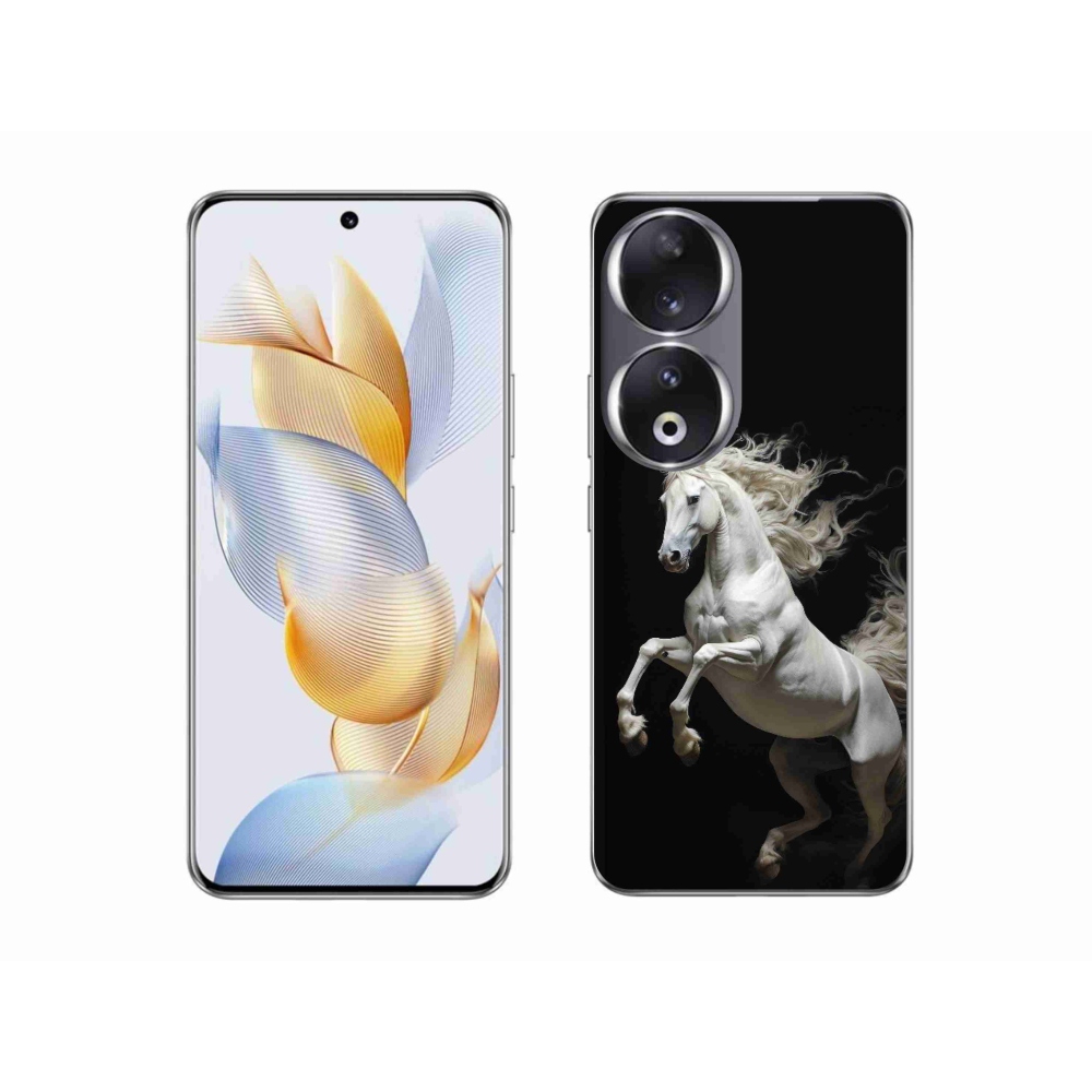 Gelový kryt mmCase na Honor 90 - bílý kůň 4