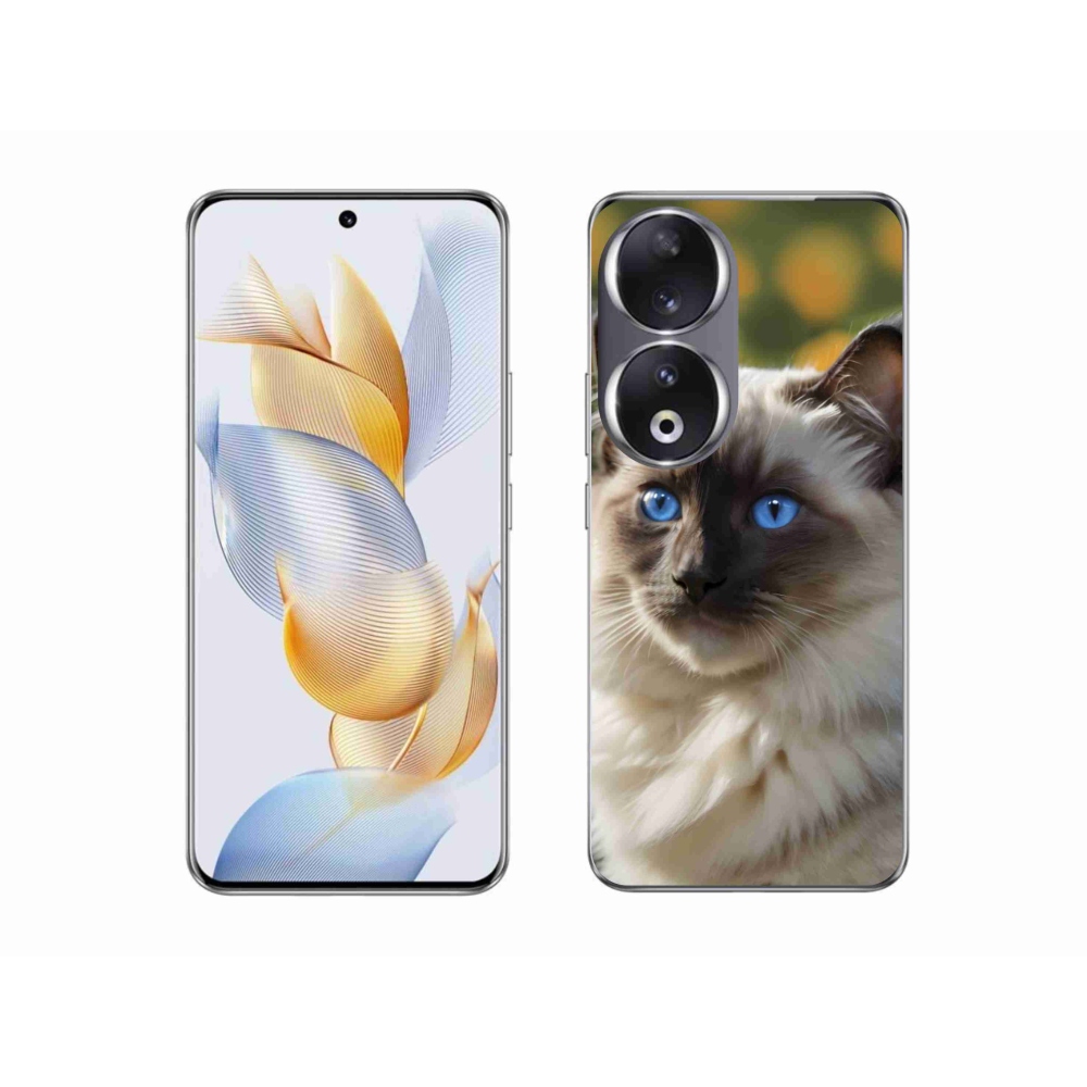 Gelový kryt mmCase na Honor 90 - bílý ragdoll