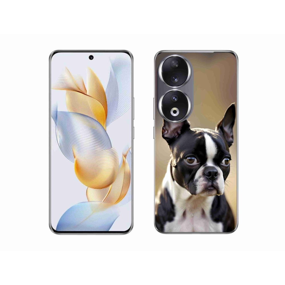 Gelový kryt mmCase na Honor 90 - bostonský teriér