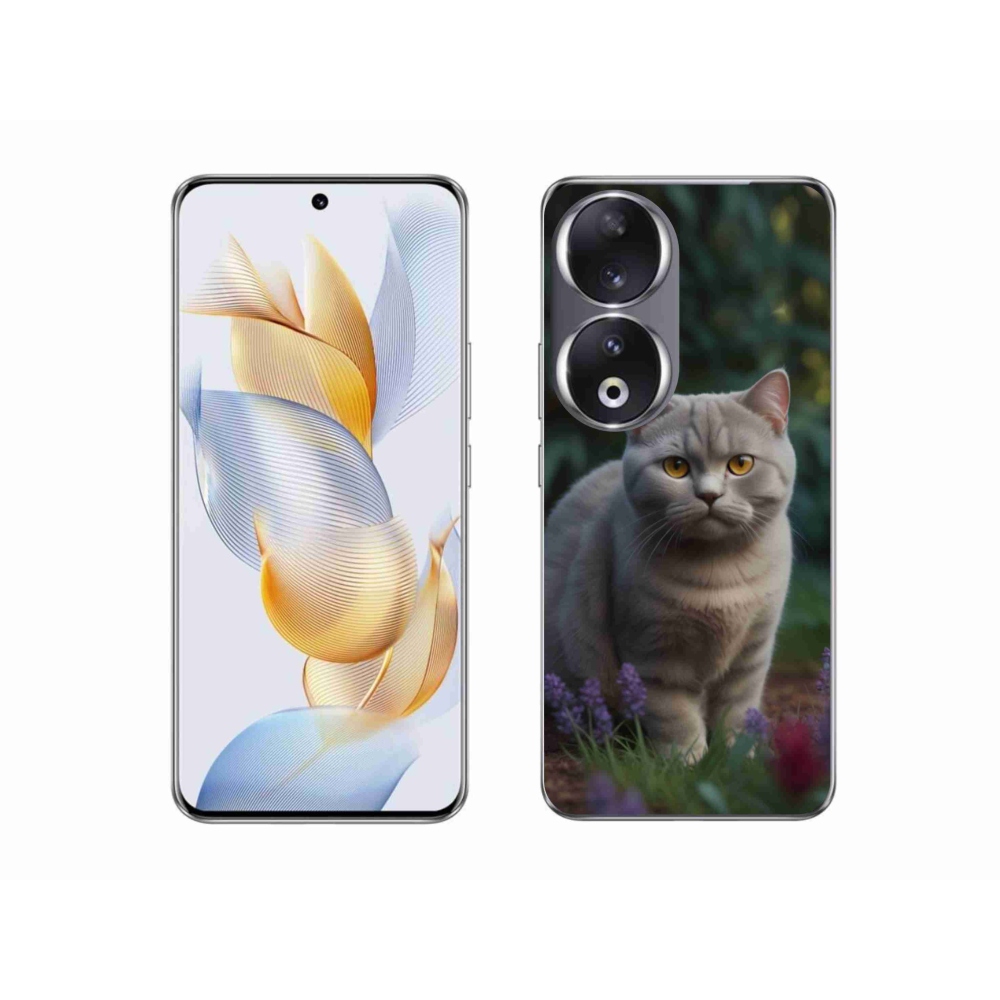 Gelový kryt mmCase na Honor 90 - britská kočka