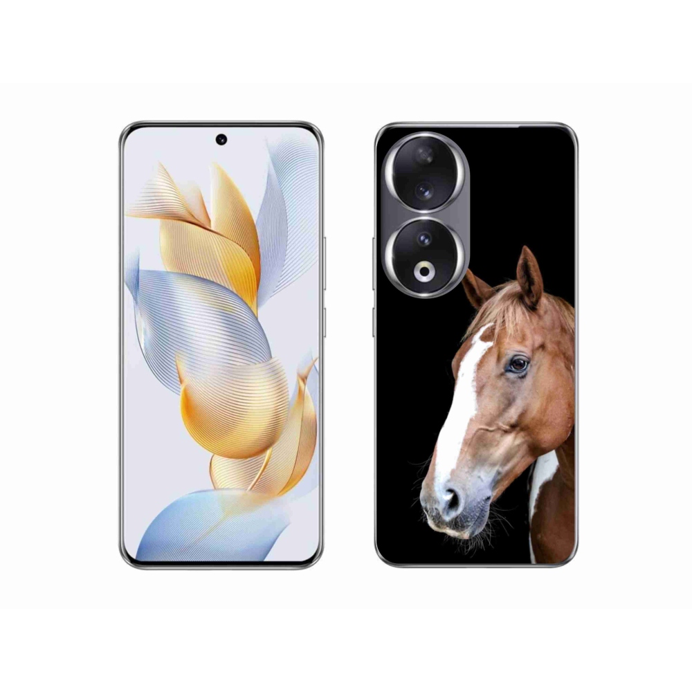 Gelový kryt mmCase na Honor 90 - hnědý kůň 3