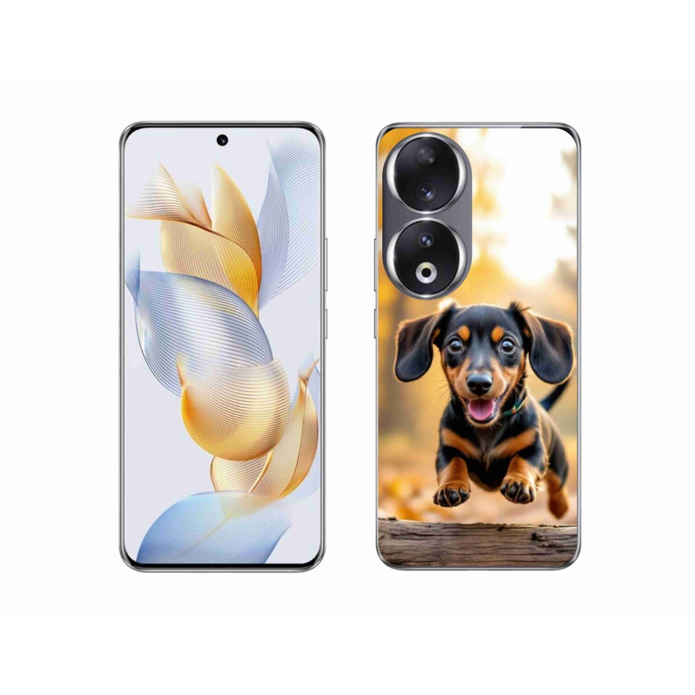 Gelový kryt mmCase na Honor 90 - jezevčík 2