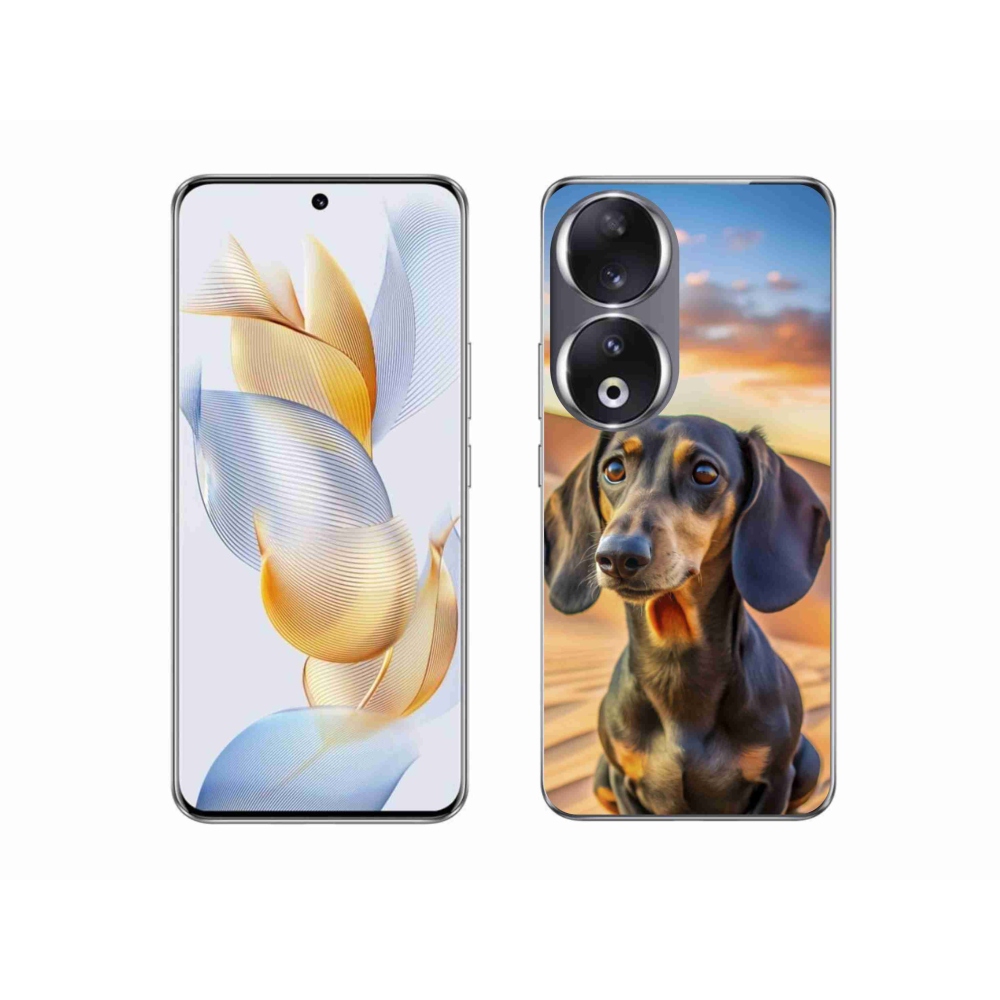 Gelový kryt mmCase na Honor 90 - jezevčík 3 