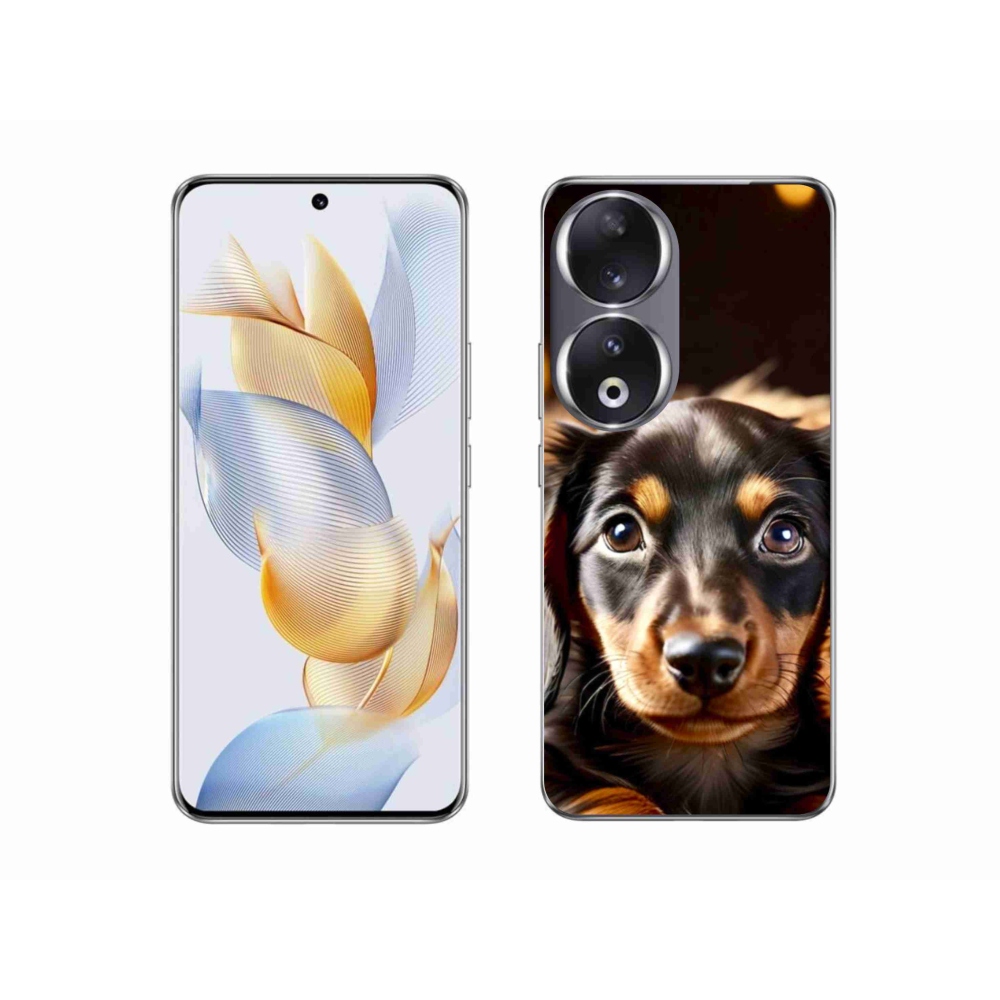 Gelový kryt mmCase na Honor 90 - jezevčík