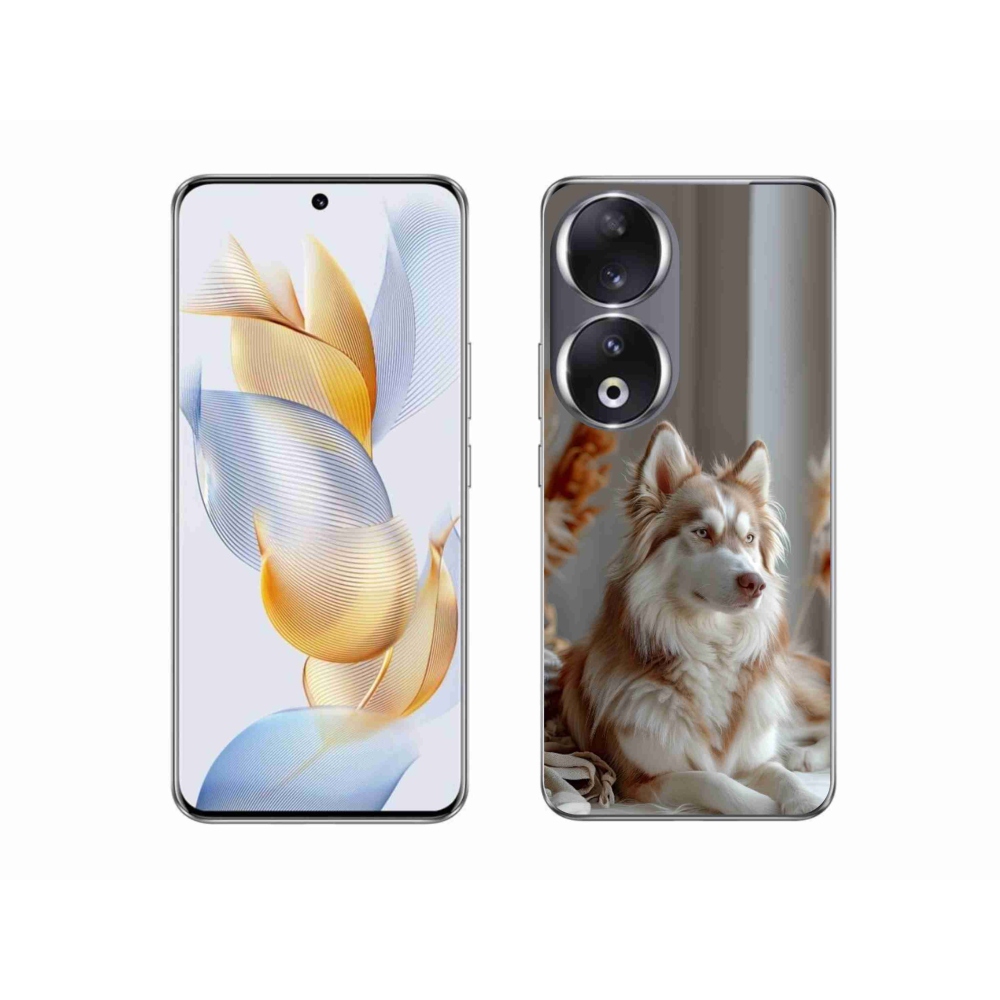 Gelový kryt mmCase na Honor 90 - klidný sibiřský husky