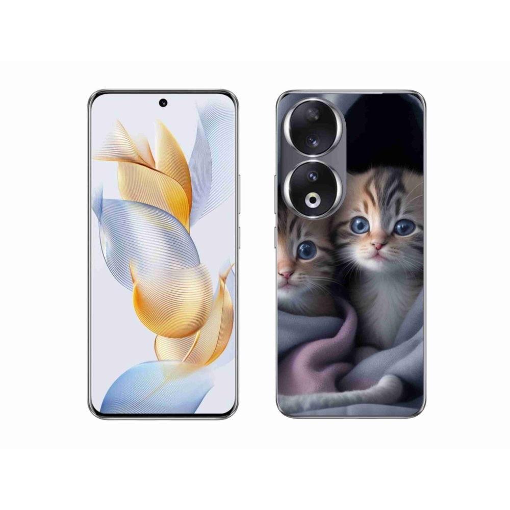 Gelový kryt mmCase na Honor 90 - kočičí duo 2