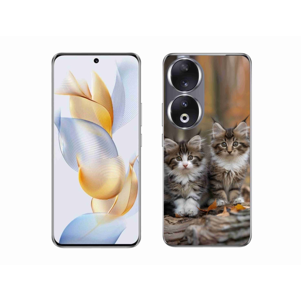 Gelový kryt mmCase na Honor 90 - kočičí duo 3