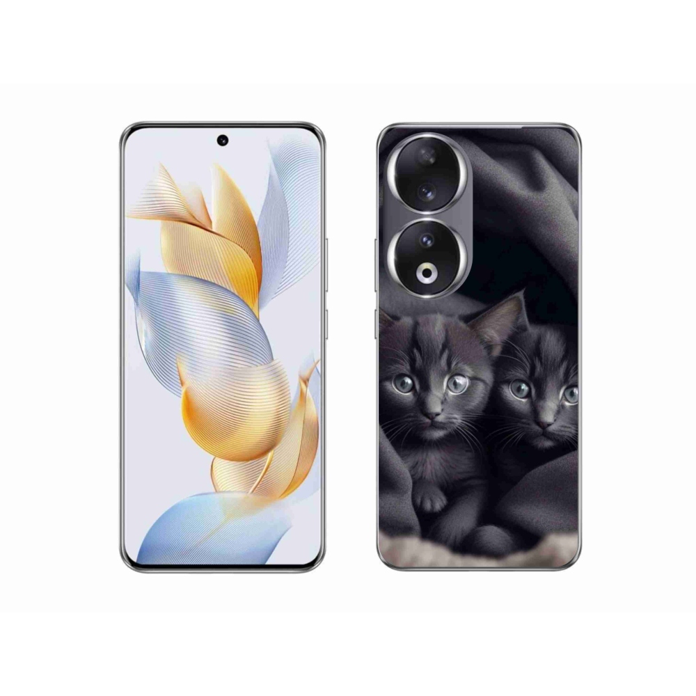 Gelový kryt mmCase na Honor 90 - kočičí duo