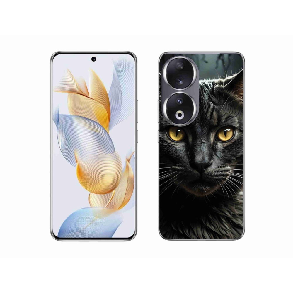Gelový kryt mmCase na Honor 90 - kočičí pohled 3