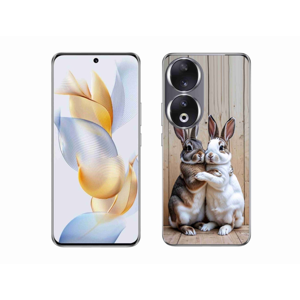 Gelový kryt mmCase na Honor 90 - králičí pár
