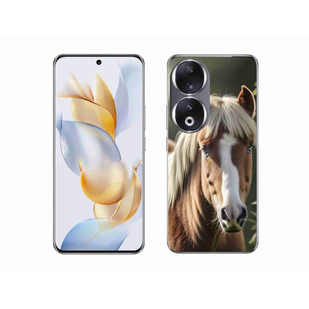 Gelový kryt mmCase na Honor 90 - kůň se světlou hřívou