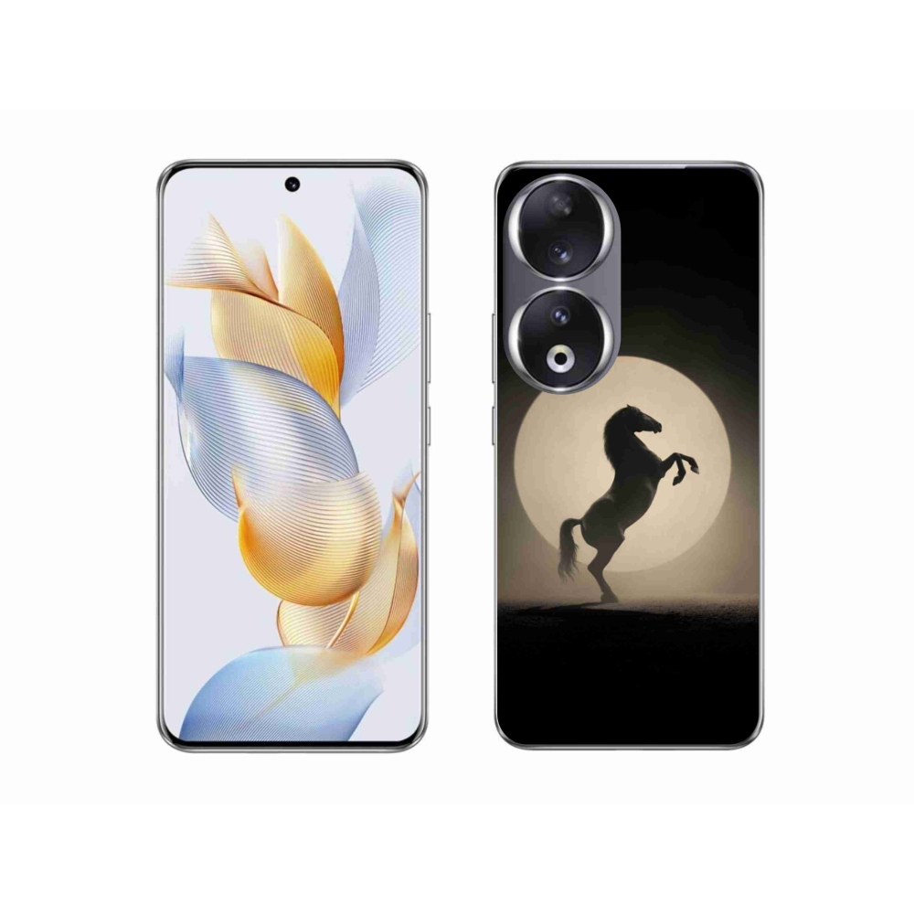 Gelový kryt mmCase na Honor 90 - kůň v siluetě