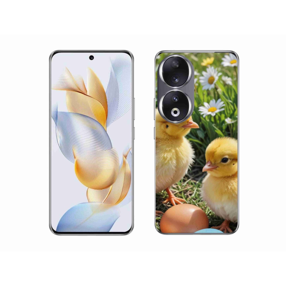 Gelový kryt mmCase na Honor 90 - kuřátka
