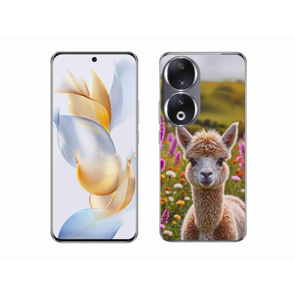 Gelový kryt mmCase na Honor 90 - lama na louce