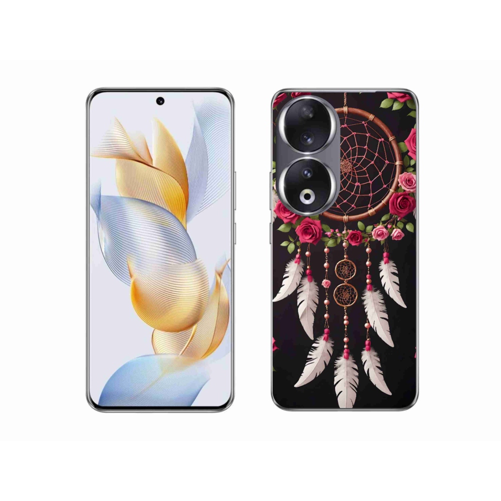 Gelový kryt mmCase na Honor 90 - lapač snů s růžemi