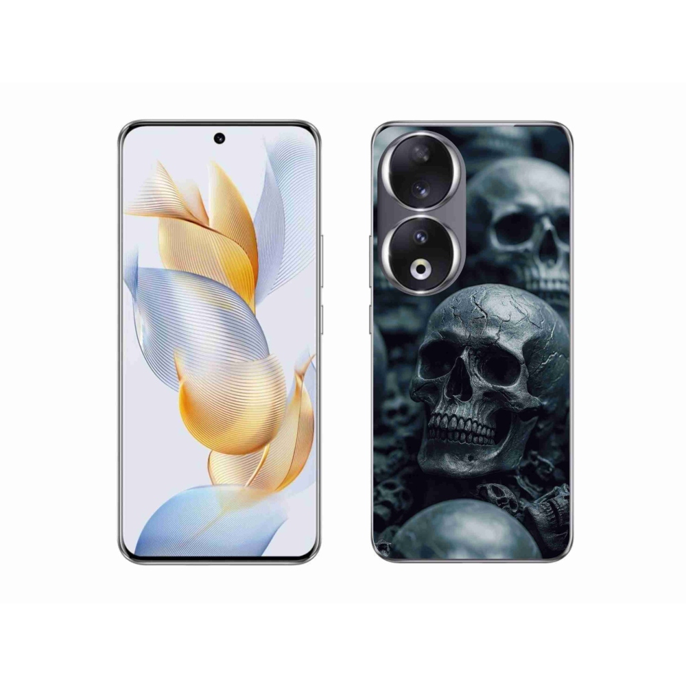 Gelový kryt mmCase na Honor 90 - lebka 2