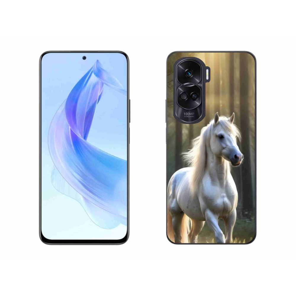 Gelový kryt mmCase na Honor 90 Lite - bílý kůň 3