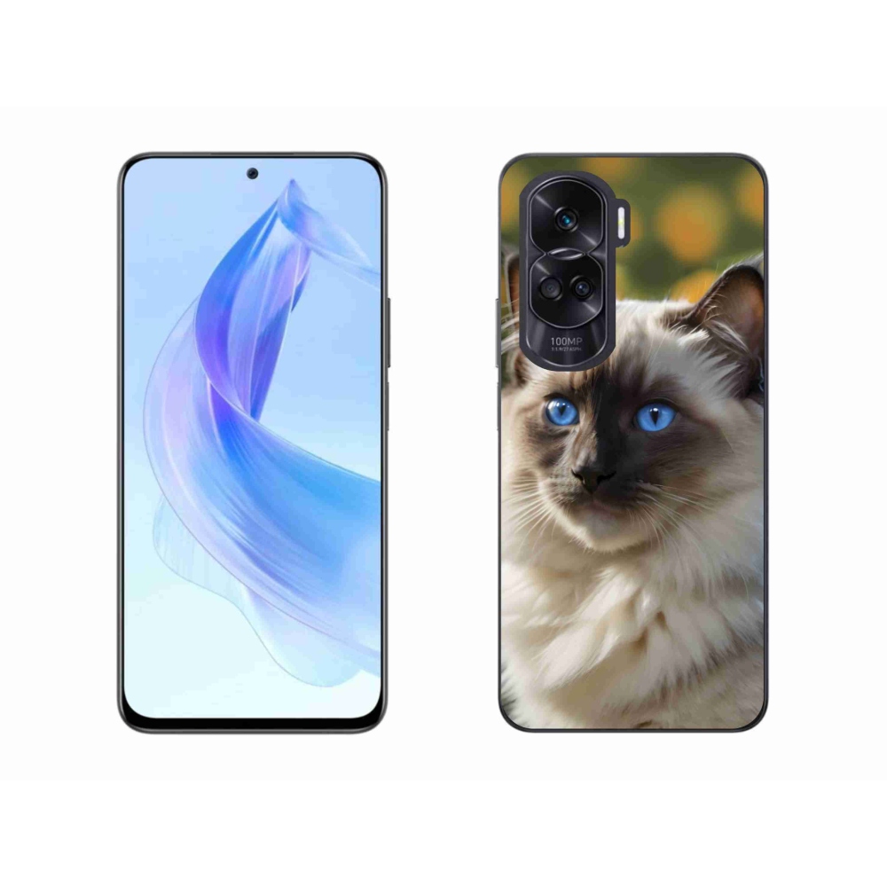 Gelový kryt mmCase na Honor 90 Lite - bílý ragdoll
