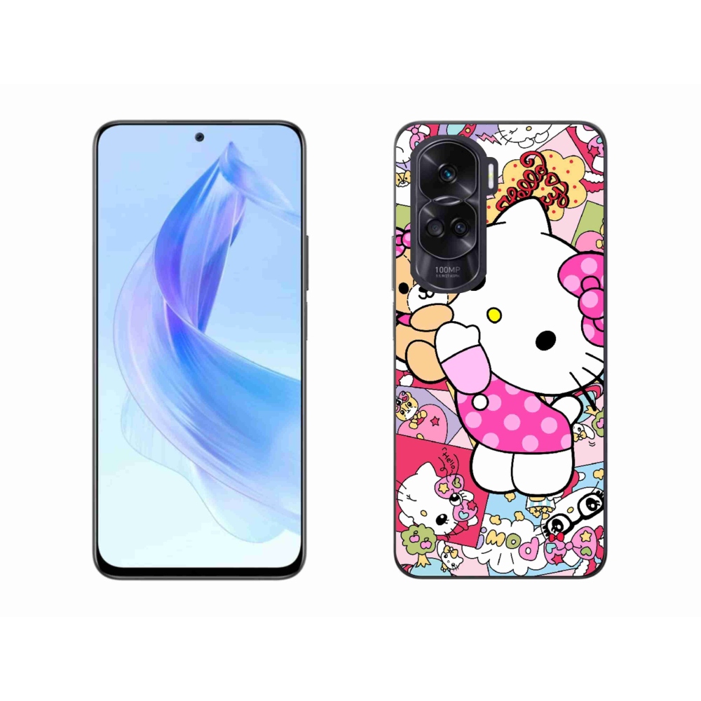 Gelový kryt mmCase na Honor 90 Lite - cute kitty