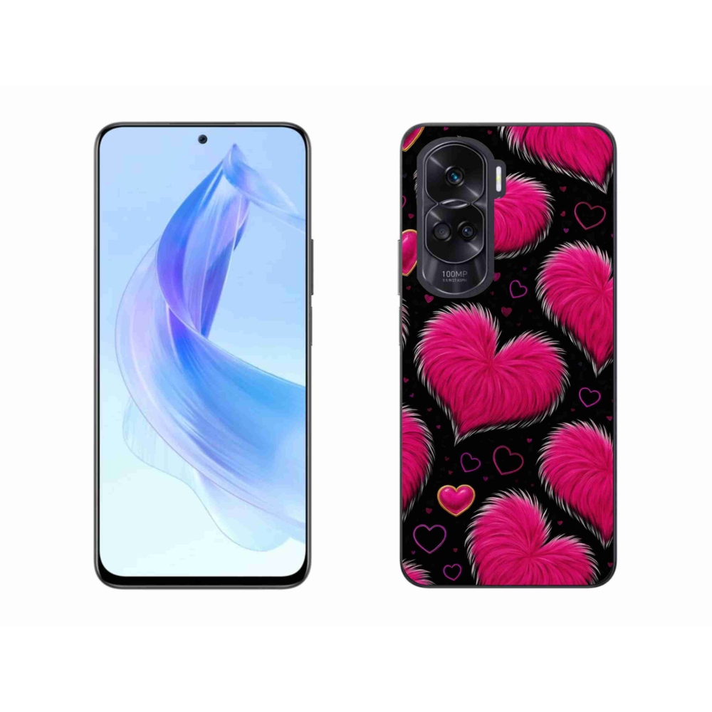 Gelový kryt mmCase na Honor 90 Lite - hebká srdce