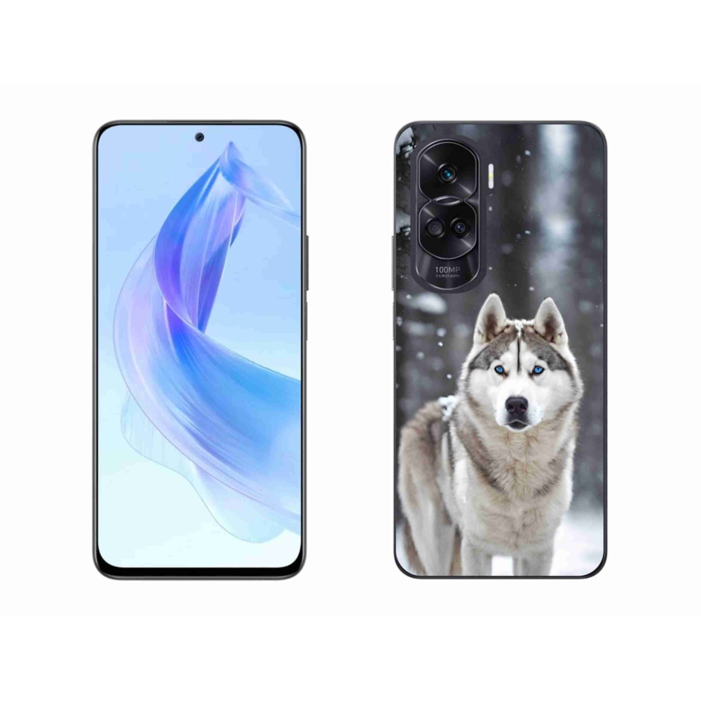 Gelový kryt mmCase na Honor 90 Lite - husky 2
