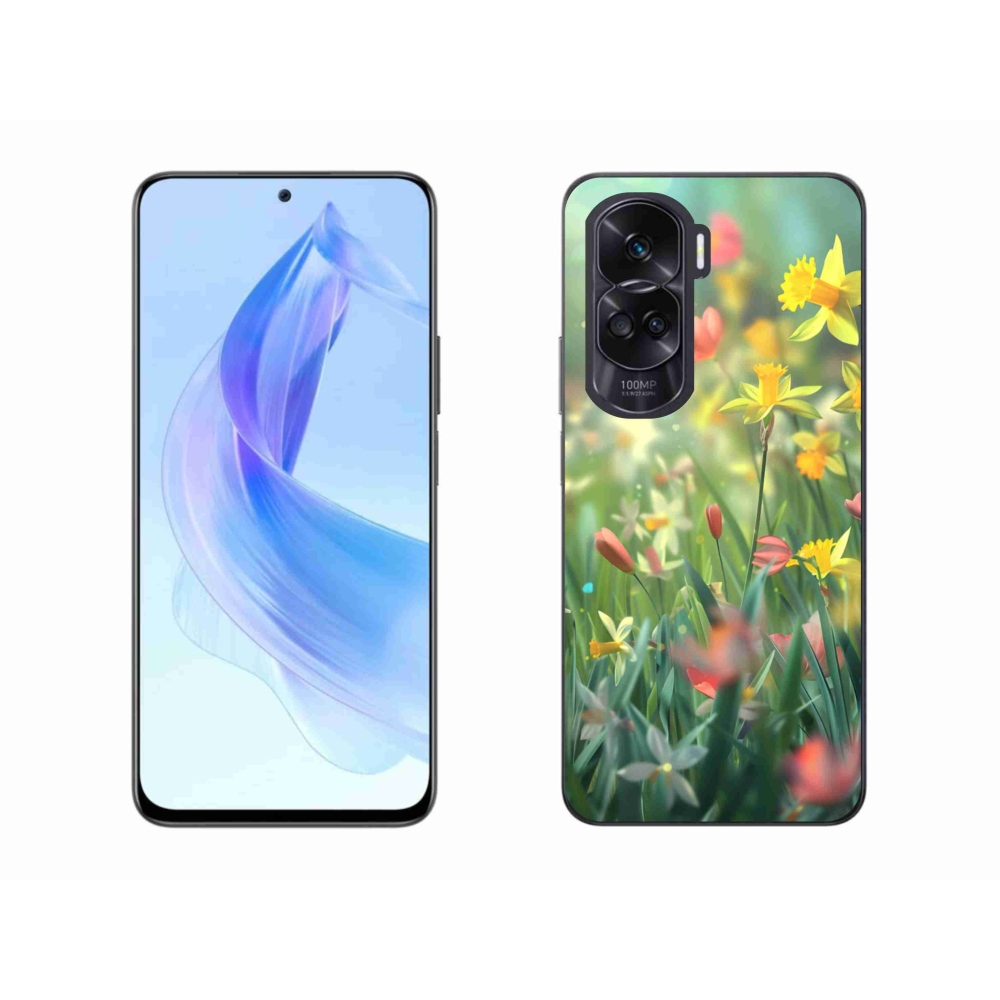 Gelový kryt mmCase na Honor 90 Lite - jarní květy