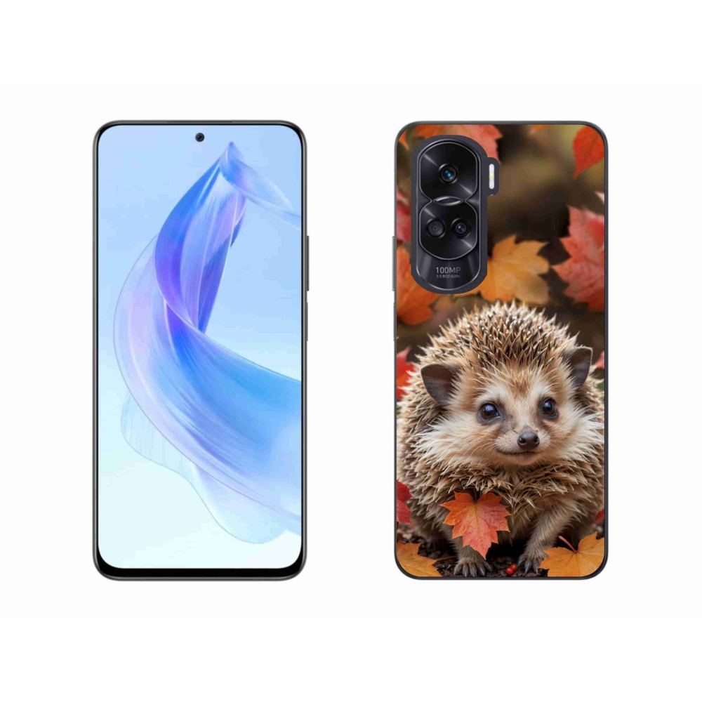 Gelový kryt mmCase na Honor 90 Lite - ježek v listí