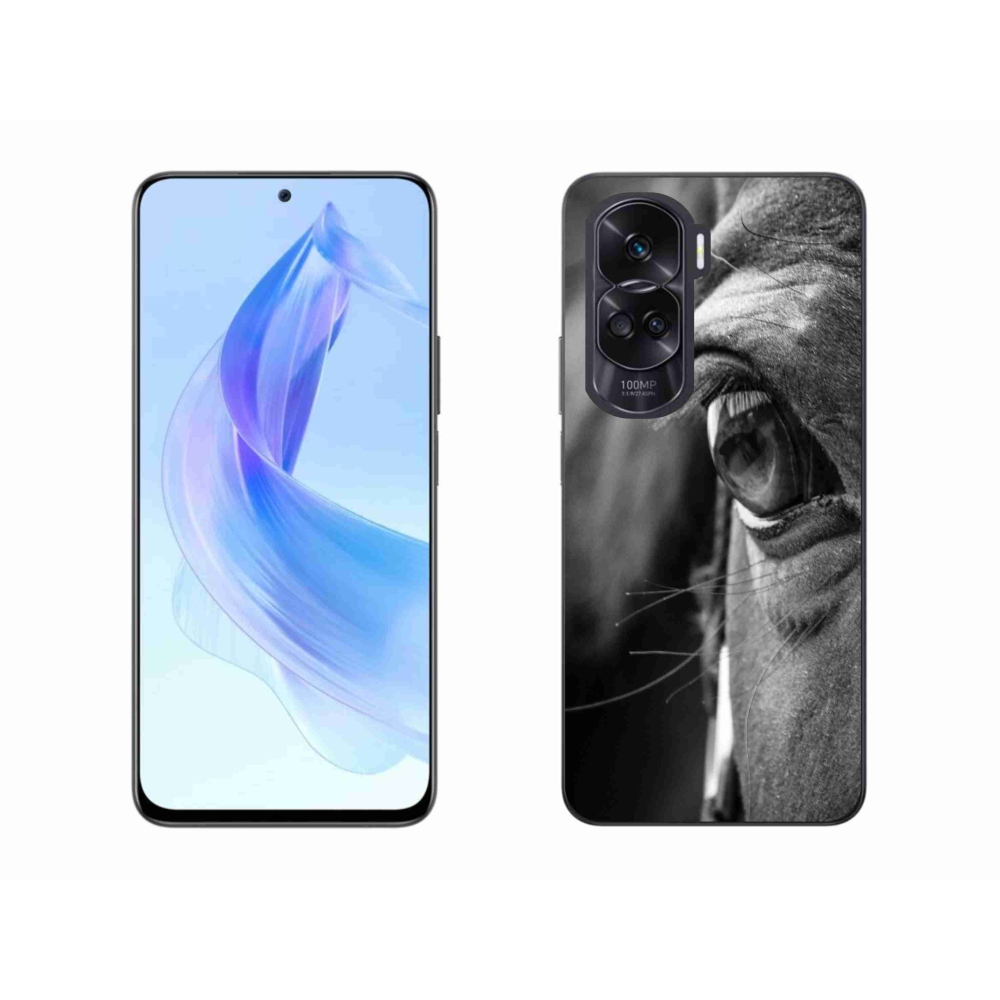 Gelový kryt mmCase na Honor 90 Lite - koňský pohled